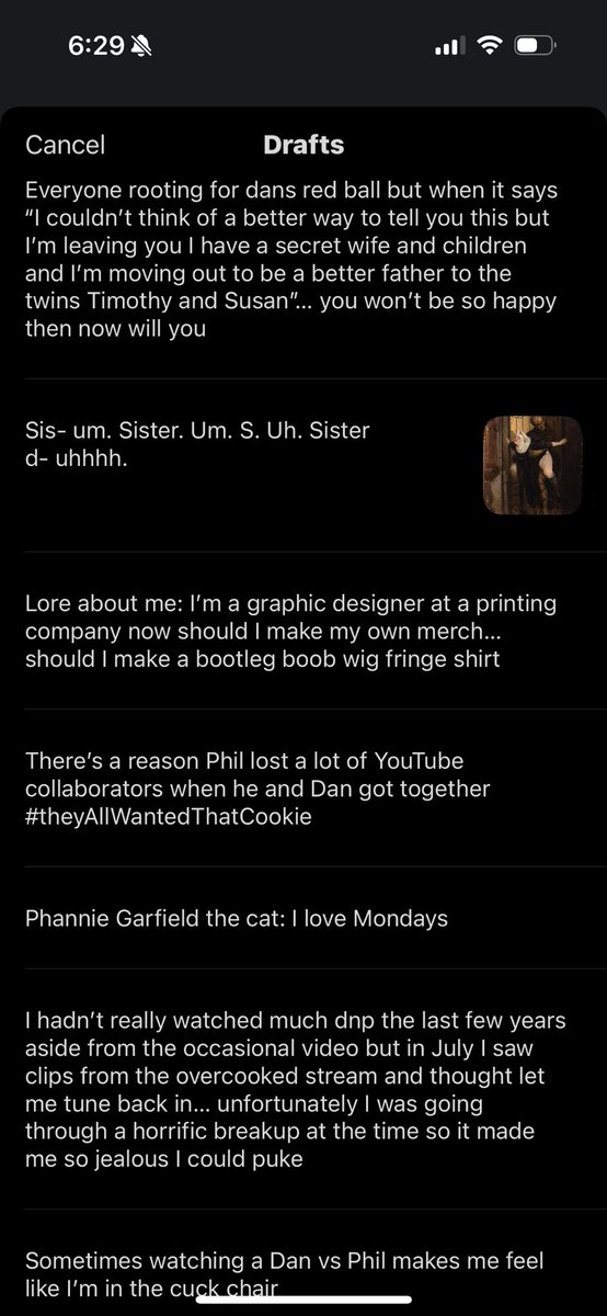 lilBatSunglass's tweet photo. Everyone posting drafts. My drafts #mydrafts https://t.co/y7y1Fuirub
