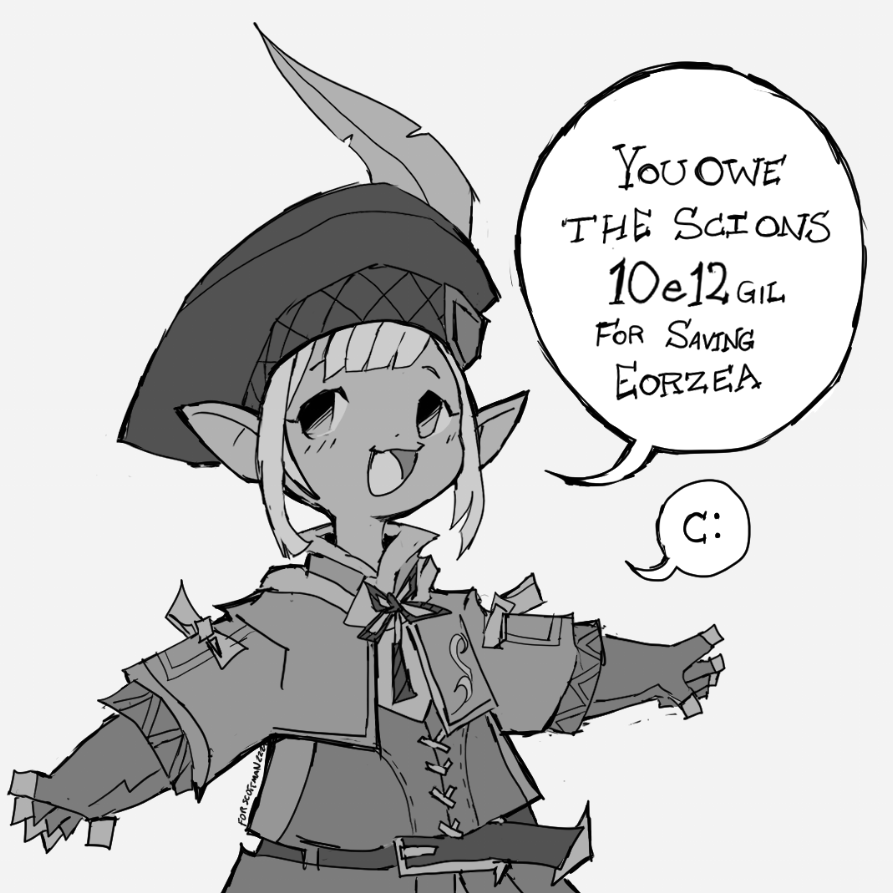 GENCZILLA's tweet photo. Tataru Taru sketch https://t.co/BcMM95B2FV