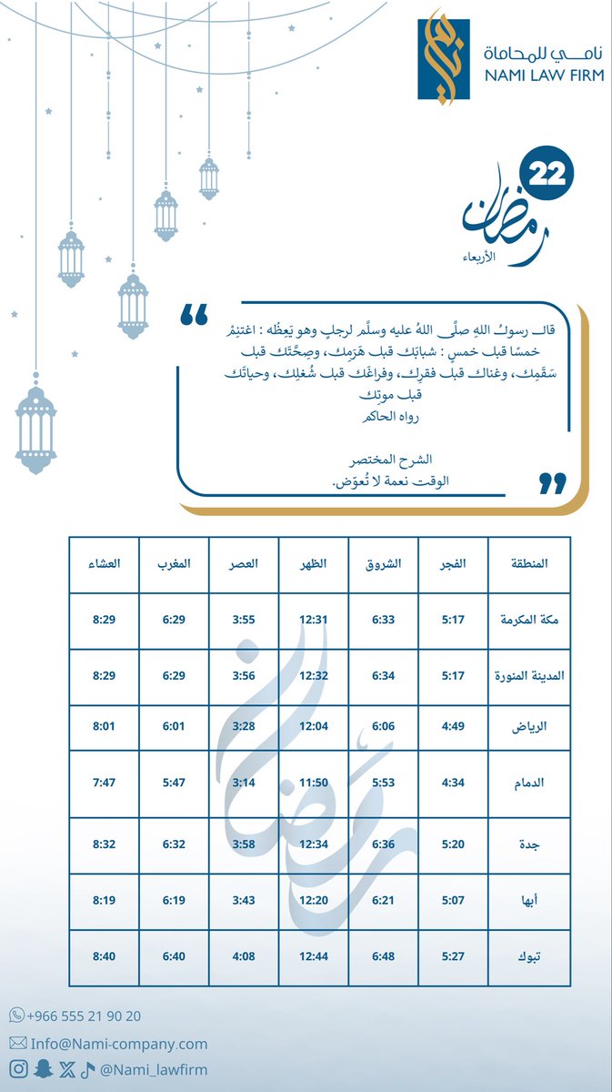 ٢٢ | #رمضان ١٤٤٧هـ