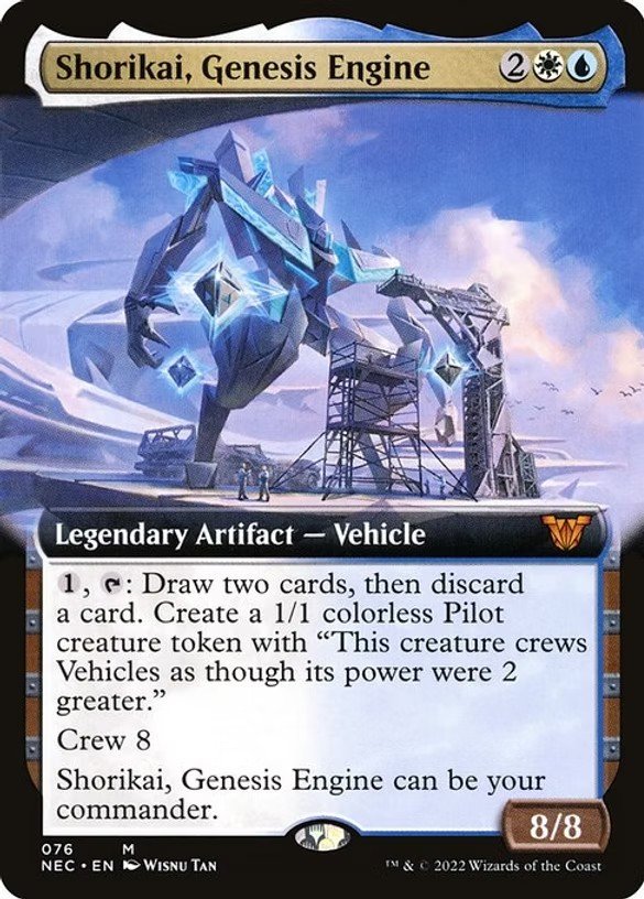 BonzaiEnt's tweet photo. On this #FlashbackTuesday I'm asking if you've ever played against a vehicle in the command zone? 
At least not the EoE precons or shorikai, just some homebrew vehicular commander?

https://t.co/STPwww3VsA
#mtg #tcg #edh https://t.co/SH75BjF4Oe