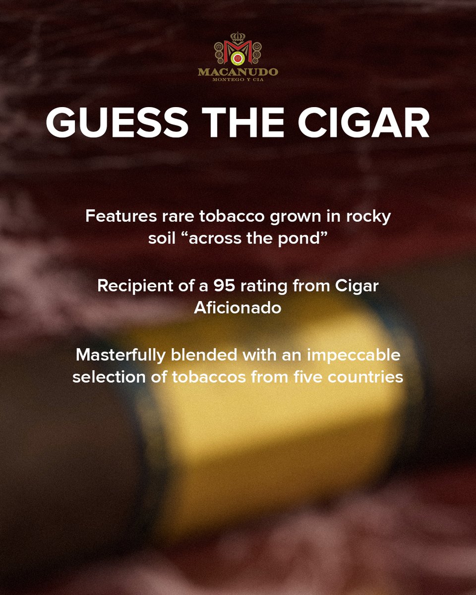 Macanudo Cigars tweet media