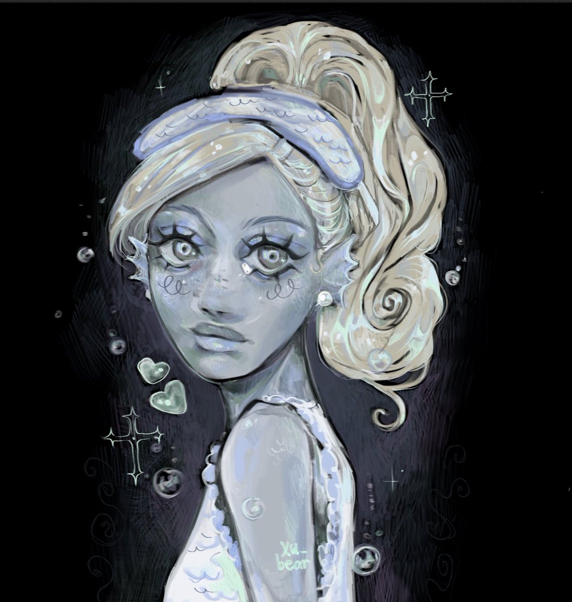xu_bearrr's tweet photo. 🫧 #lagoonablue #monsterhigh #monsterhighfanart https://t.co/sJ0cEw1X0o