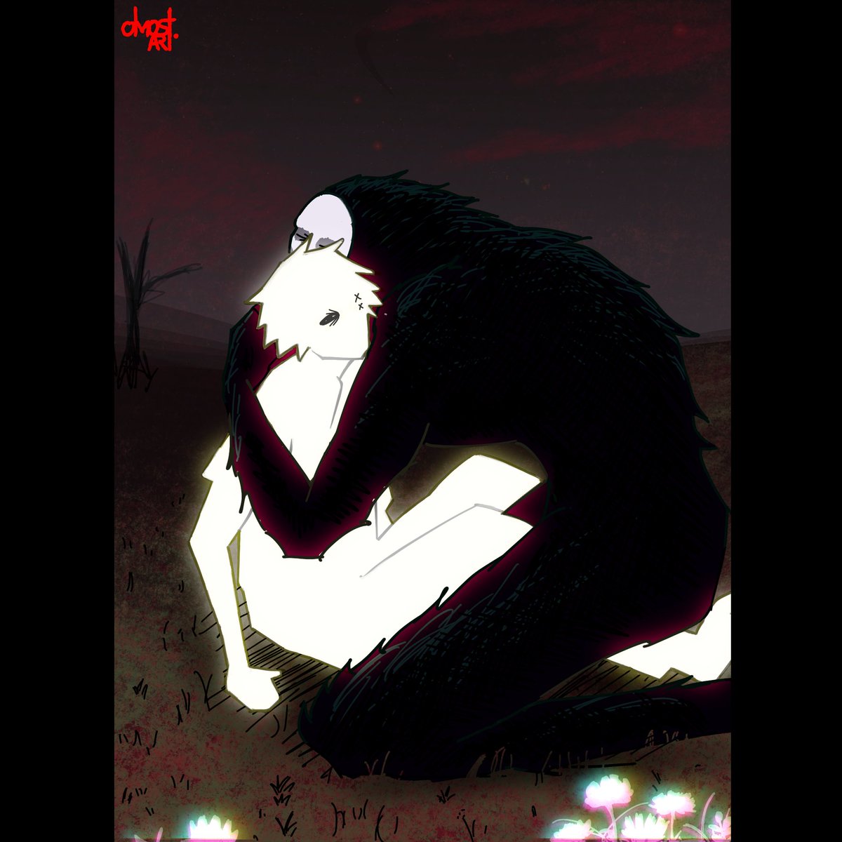 Olmmostt's tweet photo. Drawing inspired on a panel from chainsaw man’s last chapter but with 2 of my ocs
Really liked this one 

#chainsawman #csm #oc #ilustraciondigital #digitalillustration https://t.co/HIcKUiyKuh