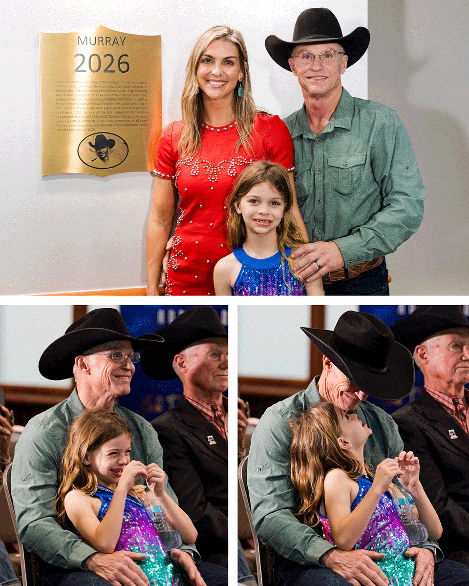 RODEOHOUSTON's tweet photo. True legends of the arena ✨ 
 
Welcome to the RODEOHOUSTON Hall of Fame, Ty Murray and Bodacious. https://t.co/8wRTr6Y9wE
