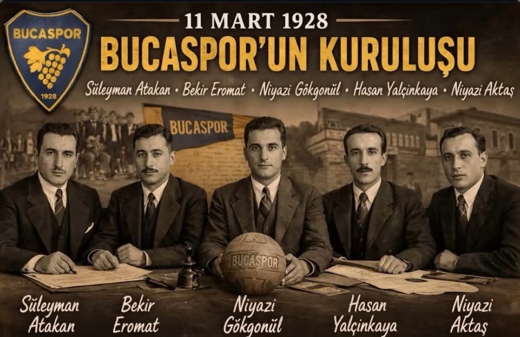 1928halil's tweet photo. Bucaspor 98. Yaşında! 
#Bucaspor #11Mart1928 https://t.co/nm1zqUrgNK