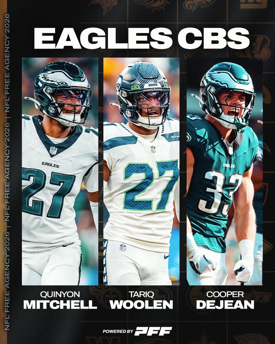 The Eagles new CB trio 👀
