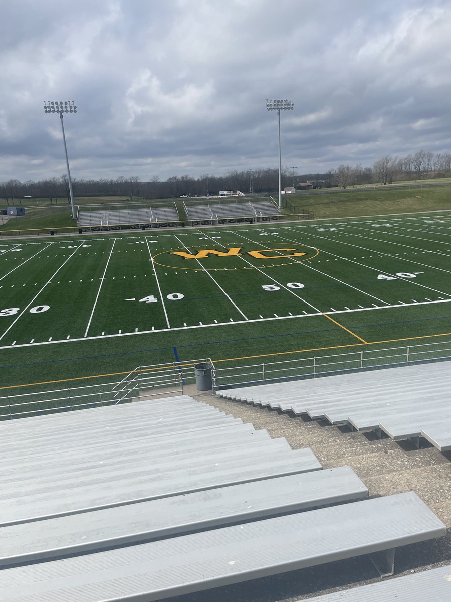 WoodfordFBall's tweet photo. New turf installed at falling Springs. Can’t wait for our athletes to get on the turf.  Shout out to the city/county and school system for making it possible. #Youchoose 🏈⚽️🥍 https://t.co/Z6tP3PNcZV