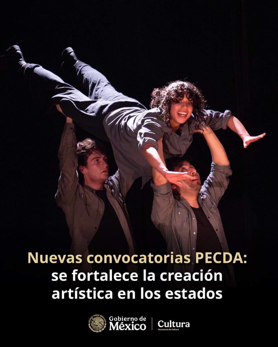 ccurieldeicaza's tweet photo. El Programa de Estímulo a la Creación y Desarrollo Artístico (PECDA) sigue fortaleciendo la vida cultural en los estados a través de apoyos dirigidos a proyectos de creación, desarrollo artístico e investigación. 

En colaboración con los gobiernos estatales, esta semana abren nuevas convocatorias en Puebla, Baja California e Hidalgo. 

Son oportunidades para acompañar el trabajo de las comunidades artísticas desde el territorio y ampliar el acceso a estímulos públicos para la creación.

@cultura_mx 
@SistemaCreacion 
@Cultura_BC 
@CulturaGobPue 
@CulturaHidalgo