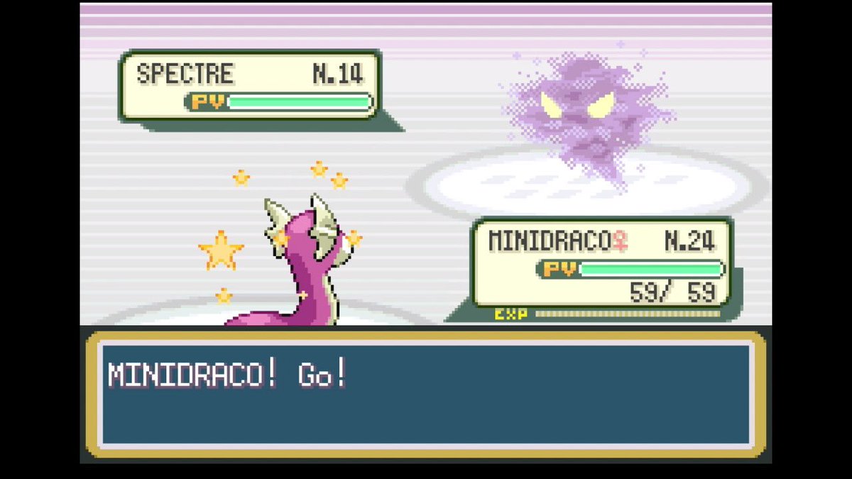 Minidraco Shiny trouvé sur Pokémon Vert feuille Switch après 14162 vus ✨⭐️💫 
À moi la solo run Dracolosse 😎😊