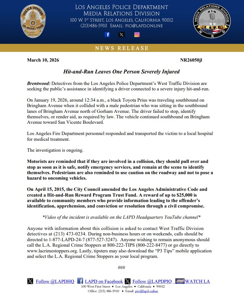 LAPD PIO tweet media