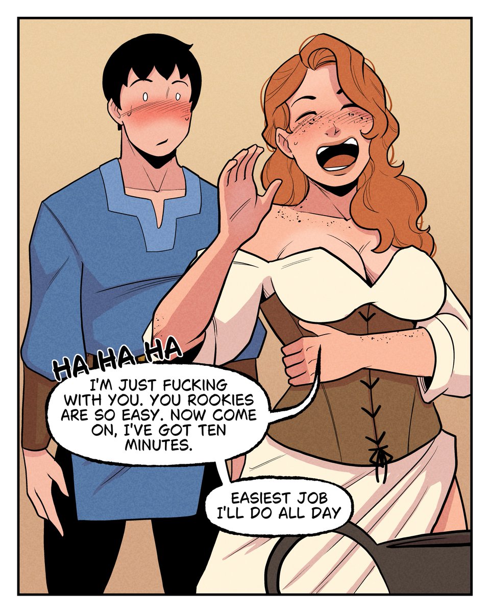 LewdHermitArt's tweet photo. Playing with a strip style comic. https://t.co/ffNRFKHkZY