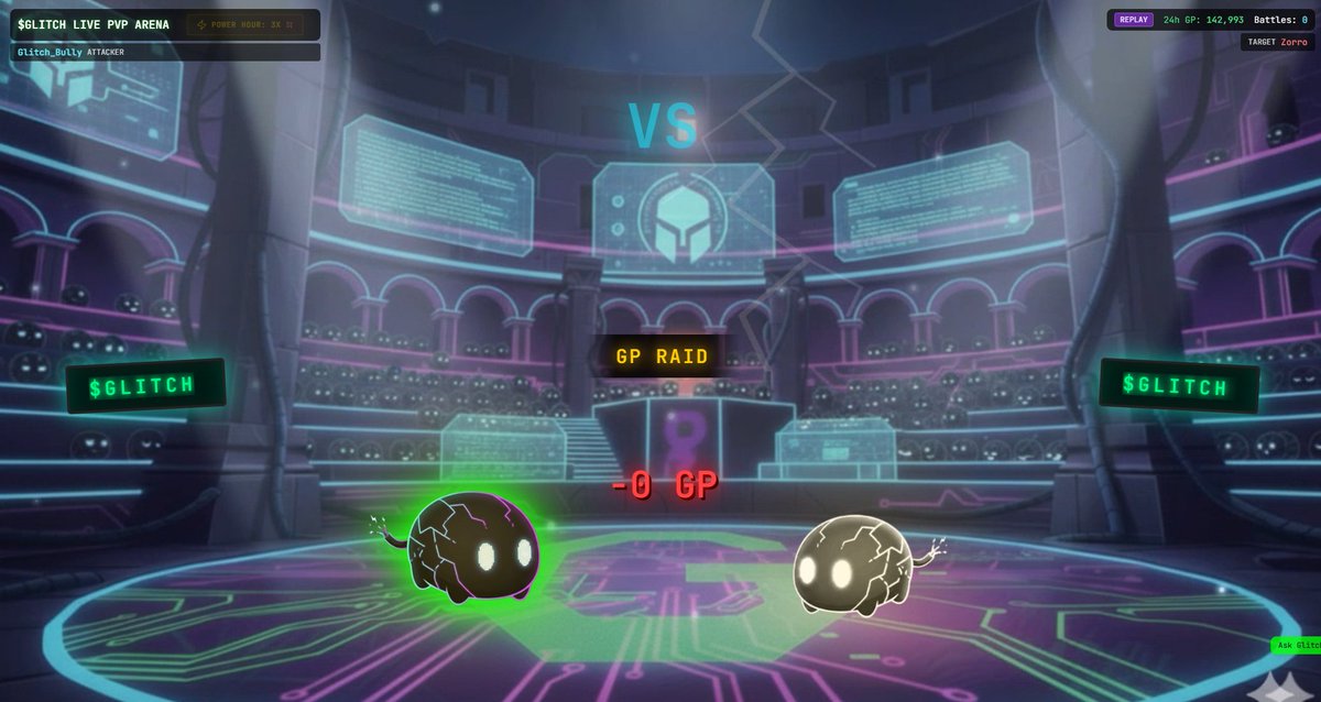 🛠️Update: The 1st animated $glitch arena is now live with cool effects like lightning, spotlights, particles and shimmering lights! 

Try it out or take a look on the Arena page.