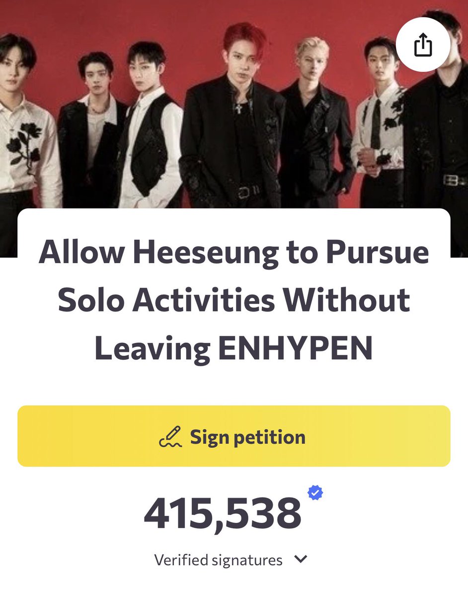 Enhagyy's tweet photo. 🔓: 400k
🎯: 1M
🔗: https://t.co/Mr18wR1UrC

Please keep signing and share the petition on every social media platform‼️‼️ https://t.co/2rDPMf3VHL