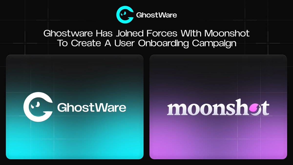 As part of our broader campaign leading into the rebrand to ghost.money, we are expanding our Moonshot collaboration.

New Moonshot users will have a chance to receive $GHOST acquired from the open market as part of their onboarding experience.

This introduces $GHOST