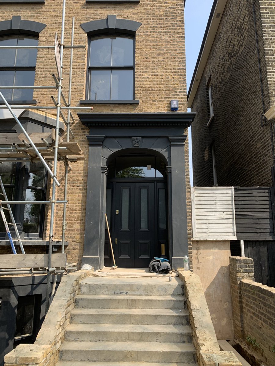 goonersquad's tweet photo. @RWB_American Very nice, in England we are called Stone Restorers, we  restore stucco facades using zinc and timber moulds, Cornices, window surrounds etc, we are part of the Masonary community. What you see in the photos is the finished article all run and restored in sand and cement. https://t.co/g8FAOuzzDS