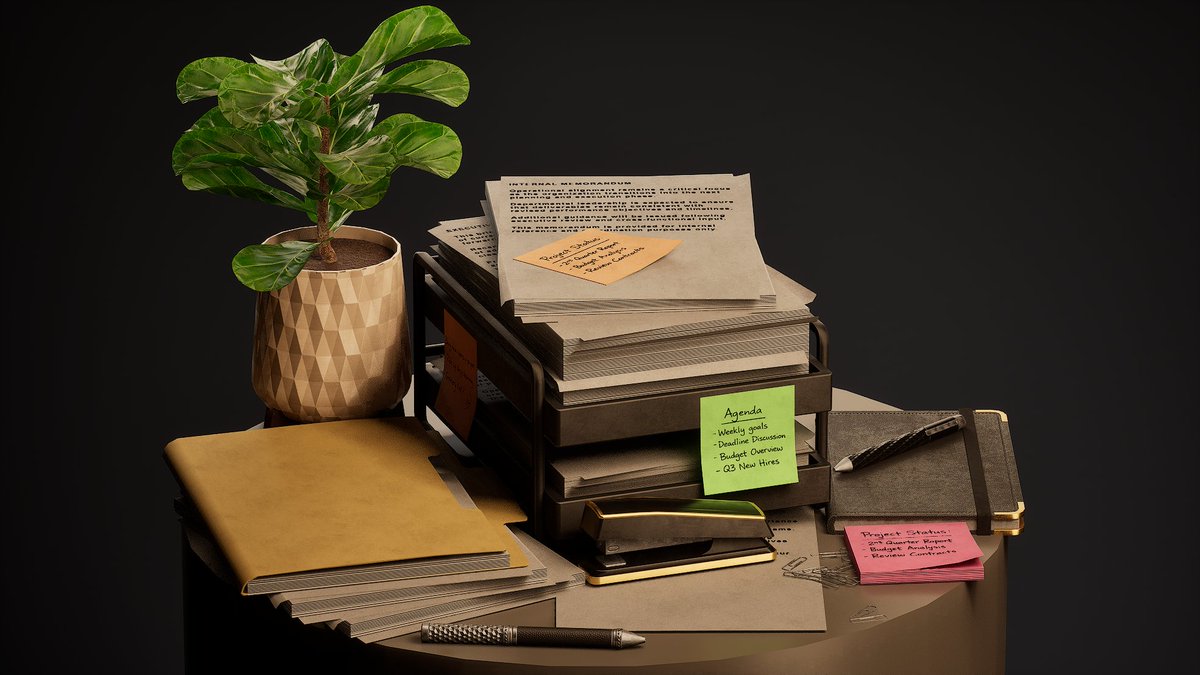 SweetDreamGames's tweet photo. Continuing work on a modern office prop collection for Unreal Engine. Slowly building out the set and refining the details.

#gamedev #gameart #indiedev #3dart https://t.co/lBvBrw8VnO