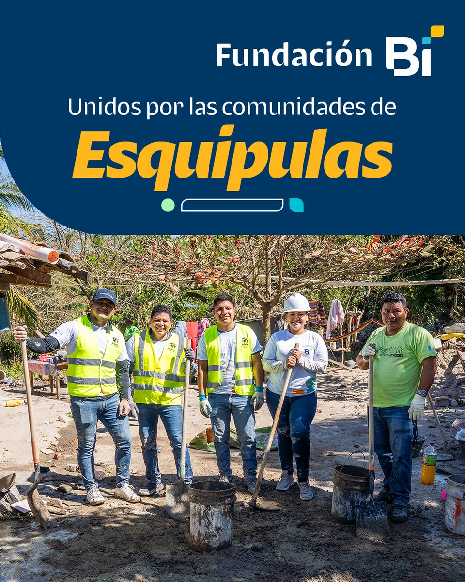bi_fundacion's tweet photo. ¡Impactamos positivamente en Esquipulas! 🫟🏫

Gracias a la alianza con la Municipalidad, Plan Trifinio, ONU Mujeres y Hábitat para la Humanidad, construimos pisos saludables en Aldea Pericos para mejorar la calidad de vida de las familias.

Además, iniciamos la renovación de pintura en la Escuela Caserío Dos Ríos para ofrecer un mejor entorno educativo. Cada esfuerzo conjunto deja una huella tangible en la comunidad. 💙

#VoluntariadoBi #FundaciónBi #AgenciasBi
