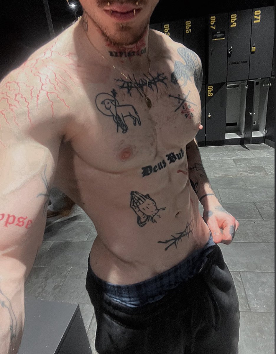 sleepylazarus's tweet image. chest day