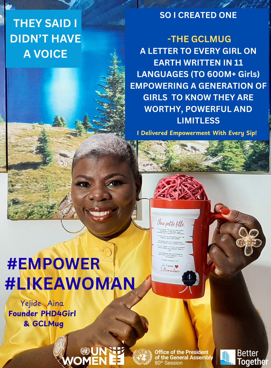yejiscobabe's tweet photo. @UN_PGA I am delighetd to join in the challenge   International Women's Month. #likeawoman @baerbockpress https://t.co/5k2MyCbhID