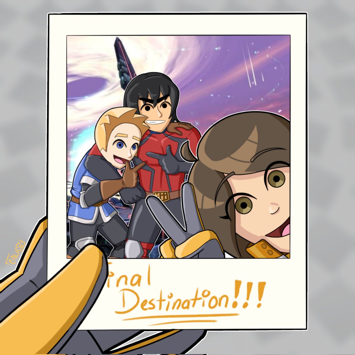 Y entonces tuve una idea de un dibujo en la madrugada del domingo, sabía que si me dormía se me iba a olvidar, asi que lo trazé rápido y me fui a dormir.
Y pues ahora ya lo termine xD

La vdd me gusta mucho el potencial de camaradería que tienen los 3 Mii 💛