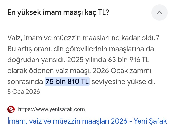 Sayın Diyanet, en yüksek imam maaşı 75 bin 810 lira olduğuna göre, mahalle imamı Halil Konakçı'nın çakarlı lüks aracı ve makineli tüfekli Polis korumasının giderlerini kim karşılıyor? Her gün Atatürkçülere hakaret eden, halkın belli bir kesimini kin ve düşmanlığa tahrik eden bu