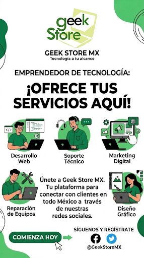 rolandomera's tweet photo. Mis amigos de @GeekStoreMx ponen a tu disposición su plataforma digital, para dar a conocer tus productos o servicios. 

 #tecnologia https://t.co/z3Mnuvo1GV