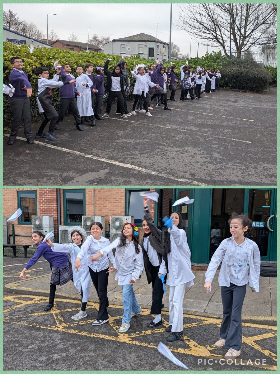 olive_bolton's tweet photo. Lots of inspired Year 6 #scientists investigating and testing their designs #AirResistance #Curiosity @ScienceWeekUK @BritSciAssoc #LiveLessons #WeAreStar #LoveLearning #Explorations #Ambition https://t.co/SMimWWt1Qz