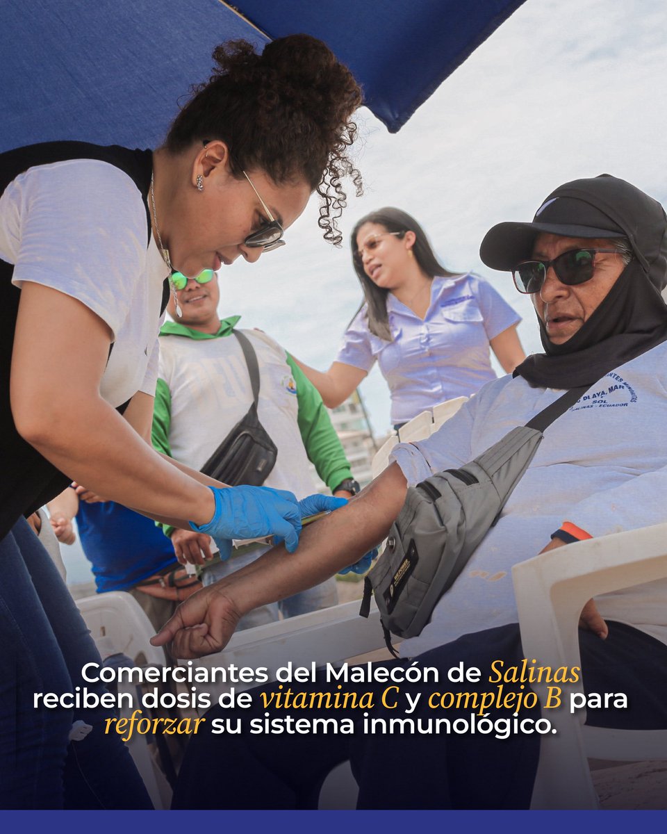 AnaLeonOk's tweet photo. ¡Acciones en territorio!

La Jefatura Política de Salinas impulsa jornadas de vitaminización (Vitamina C y Complejo B) para comerciantes del Malecón y la ciudadanía.

Seguimos fortaleciendo la salud pública de forma gratuita y eficiente.

#Salinas #Salud #Prevención https://t.co/lm9lS9Fq28
