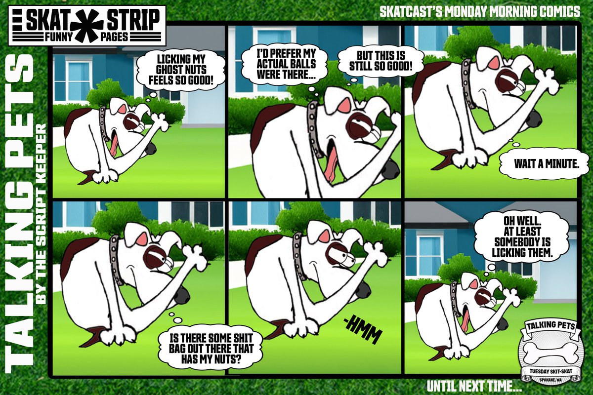 SkatcastPodcast's tweet photo. More SKAT-Strips, the comic strip that says fuck all the time to hide our lack of talent!  More crap like this is available at inside our Patreon!
https://t.co/j0KTj4TiqG https://t.co/p1h4ecjmBo