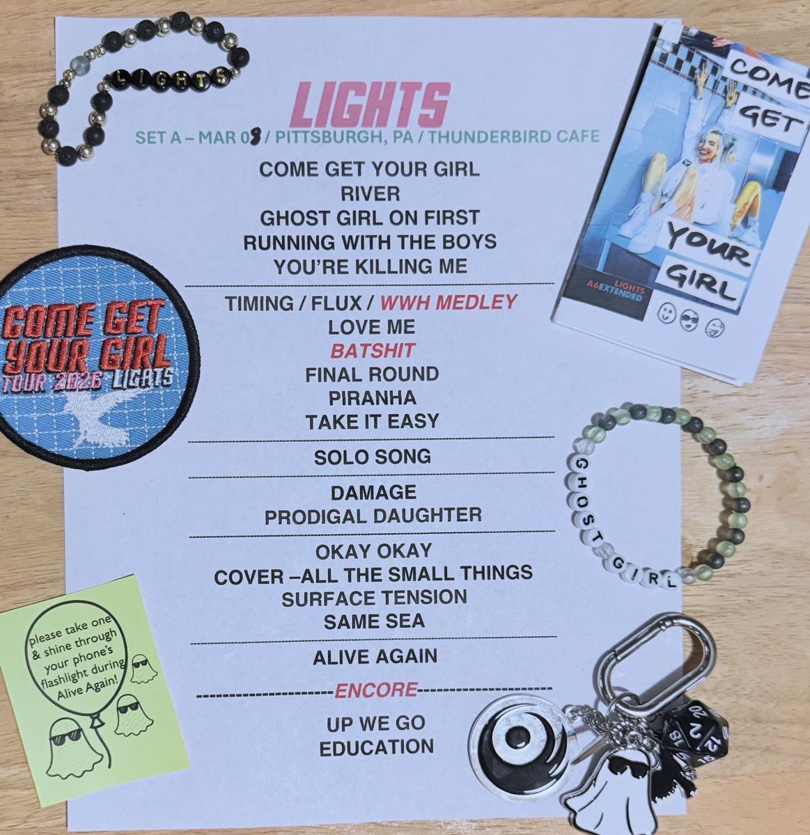 my 12th <a href="/lights/">Lights</a> show in pittsburgh for the #comegetyourgirltour was SO special ✨
setlist- perfect. her VOCALS?! perfect! the crowd- perfect!!! met a group of ohio peeps &amp; saw all the usual army suspects 👻⚔️ 
i chose right when i decided to stan this amazing lady 16 years ago 🧡
