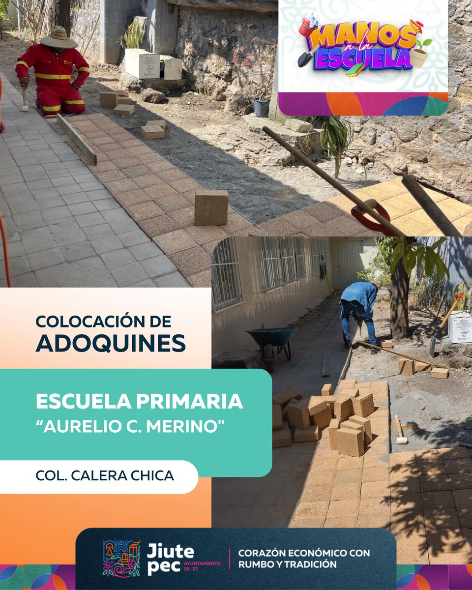 ¡Manos a la escuela en Jiutepec! 🔨

El #Ayuntamiento de #Jiutepec continúa con su programa “Manos a la escuela” realizando diferentes trabajos de mantenimiento para dignificar los espacios educativos. 👊🏽
