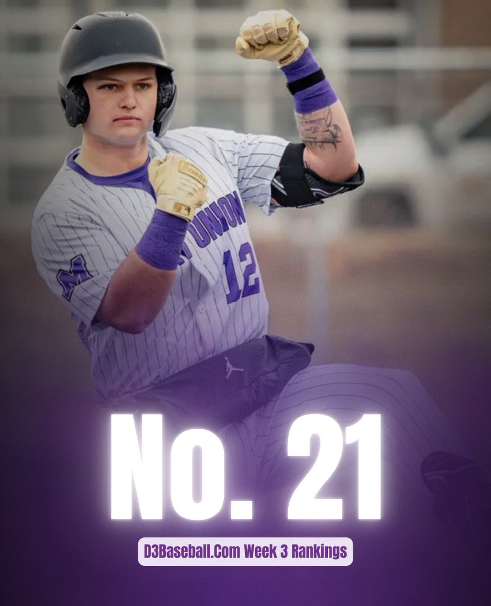 umubaseball's tweet photo. Raiders ranked #21 in most recent  @d3baseball poll #DoItRight https://t.co/XWuHxSGCmm