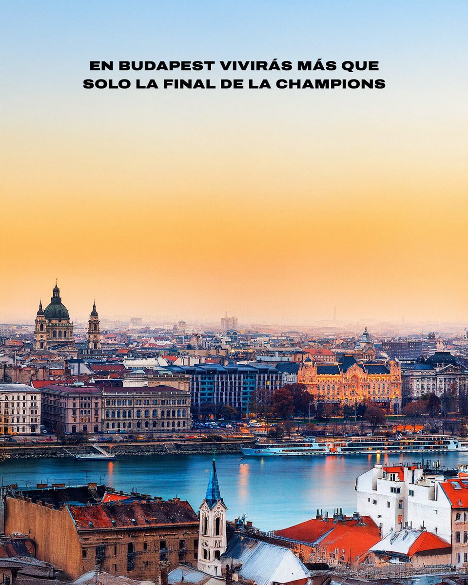 deportours's tweet photo. Este año Budapest debe de ser un must en tu wishlist👀

La final de la Champions, buena comida, vida nocturna y experiencia únicas. Una ciudad chiquita con todas las amenidades de un resort de lujo. https://t.co/8JlmubhZdt