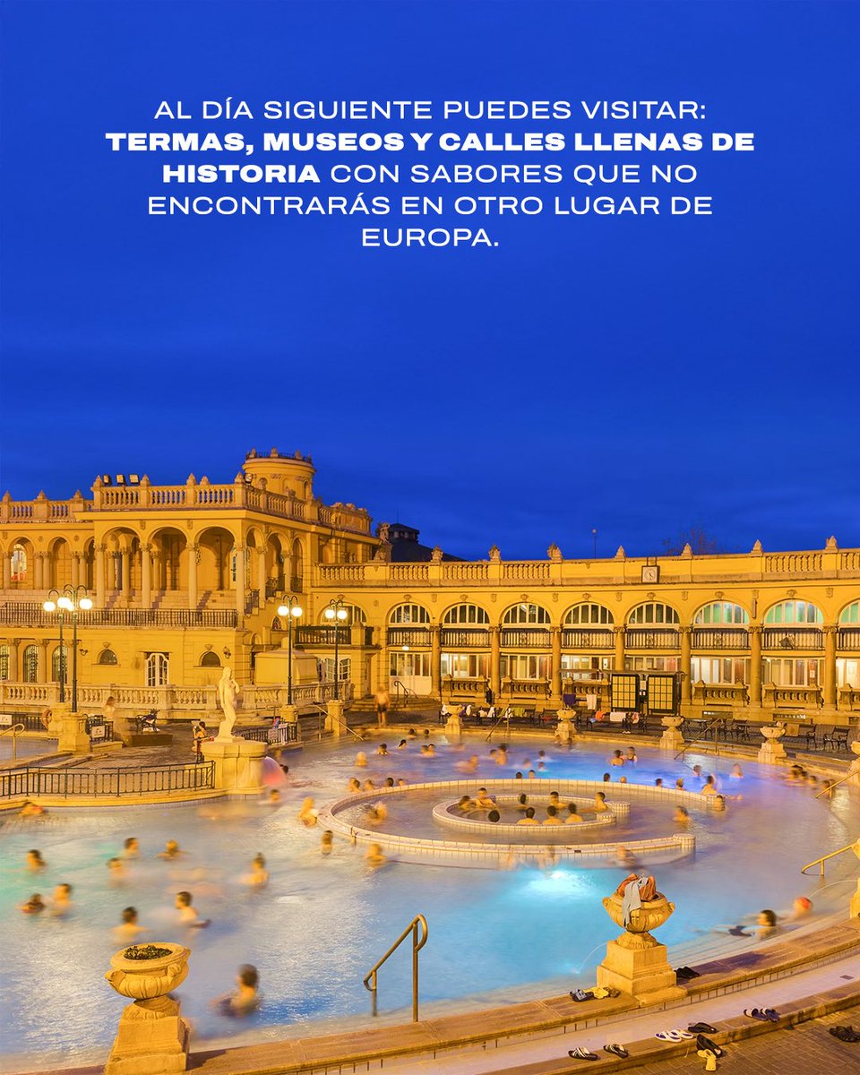 deportours's tweet photo. Este año Budapest debe de ser un must en tu wishlist👀

La final de la Champions, buena comida, vida nocturna y experiencia únicas. Una ciudad chiquita con todas las amenidades de un resort de lujo. https://t.co/8JlmubhZdt