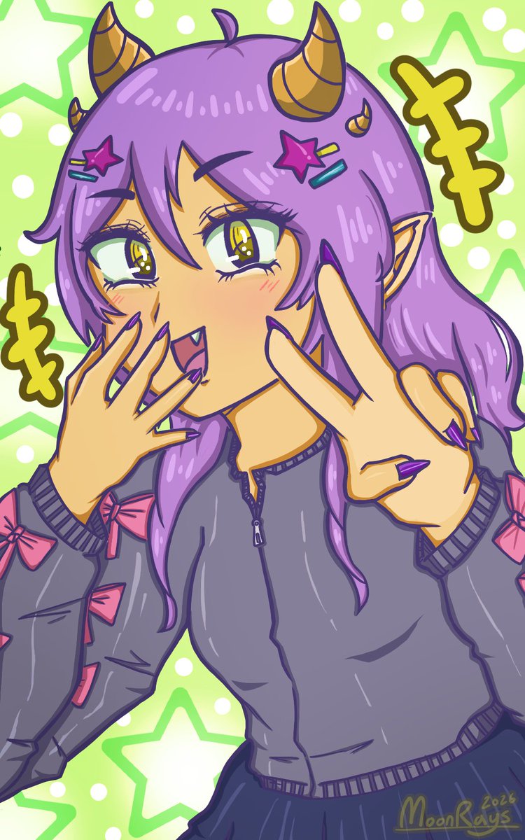 Moonnrays's tweet photo. Updated persona drawing 🫡💜

#artmoots #artist #oc #artistsontwitter #illustrator #ClipStudioPaint https://t.co/KNvhKl3UoS