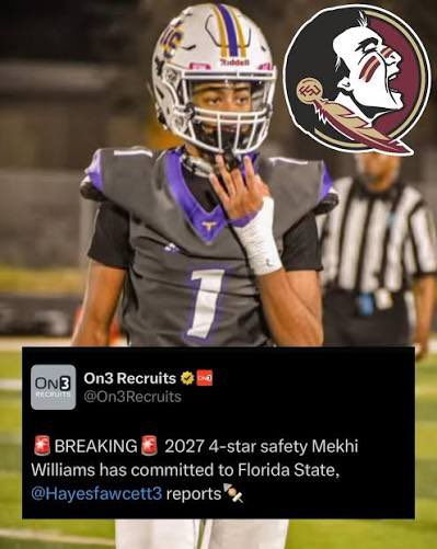 Mekhi Williams 4⭐️ Defensive back tweet media