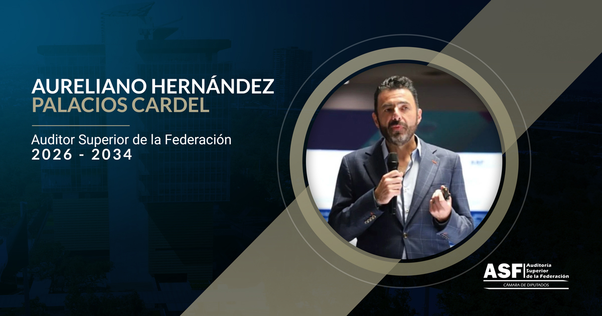 David Colmenares Páramo y el personal que integra la Auditoría Superior de la Federación felicitan al Maestro Aureliano Hernández Palacios Cardel, quien fue electo hoy por la Cámara de Diputados como Titular de la #ASF para el periodo 2026 – 2034.
Le auguramos el mayor de los