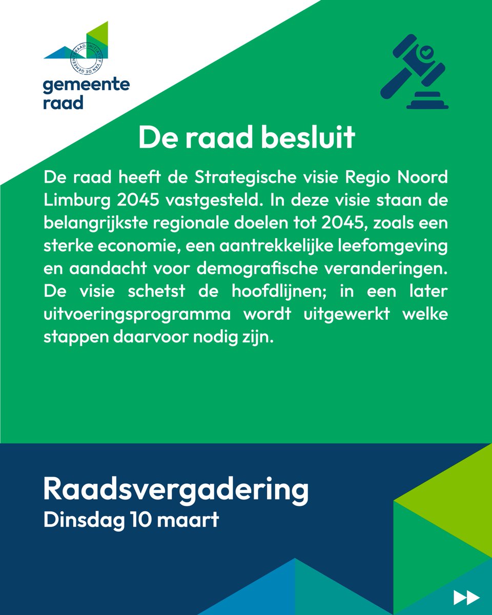 Gemeenteraad Horst aan de Maas tweet media