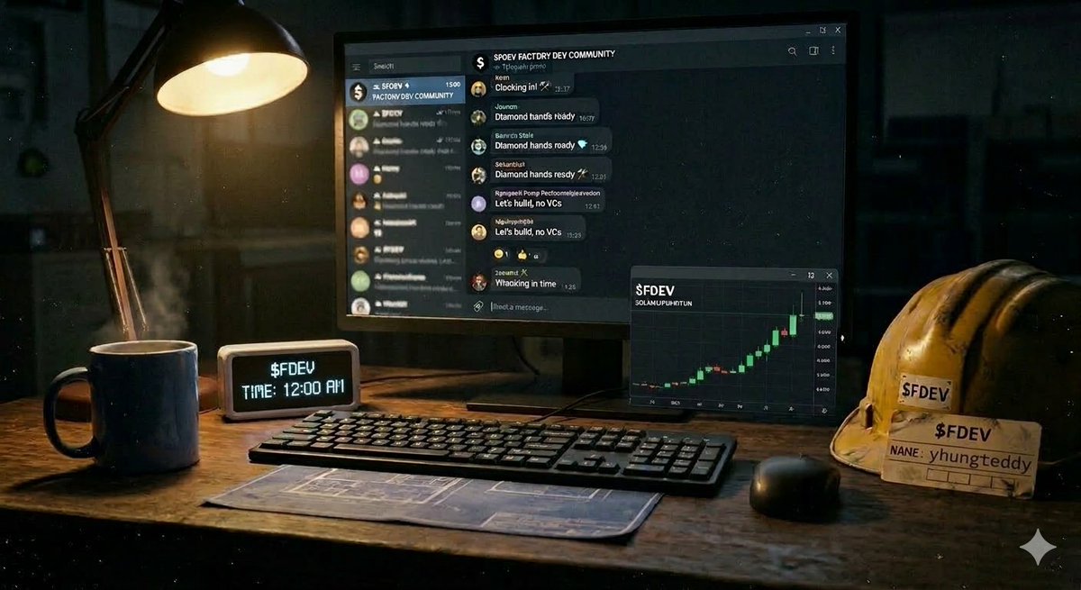 yhungteddy2060's tweet image. Building with @factory_fdev the $FDEV factory is open for the night shift. Who’s building with us tonight? Drop a  reply below if you’re tired of the suits and ready to grind.
Let’s show them the strength of the working class.