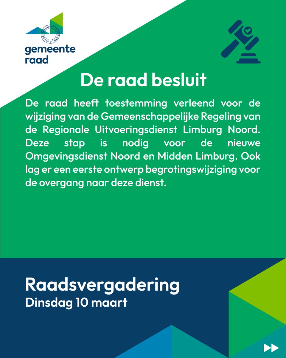 Gemeenteraad Horst aan de Maas tweet media