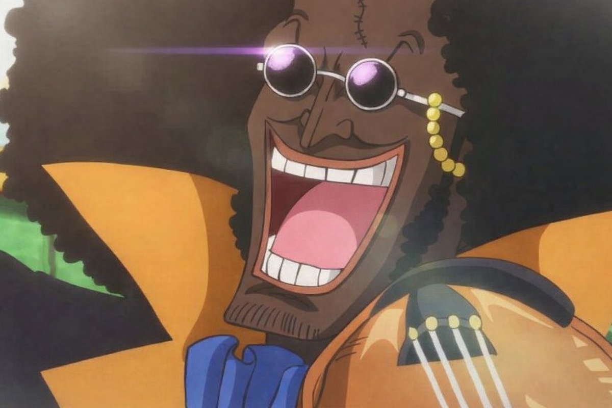 Oh name que Brook c’est tellement plus naturel qu’il ait de la mélanine il est flippant en blanc