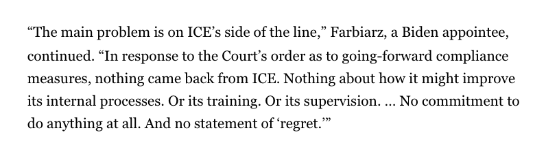 kyledcheney's tweet photo. NEW: Judges livid over Trump administration defiance are increasingly taking pains to say they still trust and respect rank and file lawyers who appear in their court rooms.

It's the DOJ and ICE leaders who they say are driving the rupture. https://t.co/228uZQD5vb https://t.co/loF9M7Qgki