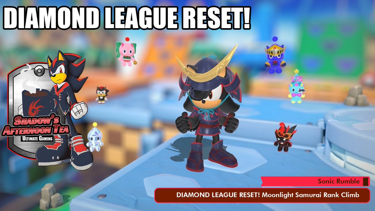 SonicRevolt's tweet photo. Diamond League climb: START! 💎⚔️🌙

Rocked the Samurai Sonadow vibe with Gryph! 🦔 From accidental mid-air "high-fives" to 2nd place cloud bounces, we’re back in the rhythm. Currently #12 and climbing! 📈

Watch: https://t.co/Vwuc8DgZNH

#SonicRumble #MoonlightSamurai https://t.co/ZPJ8CvdPjr