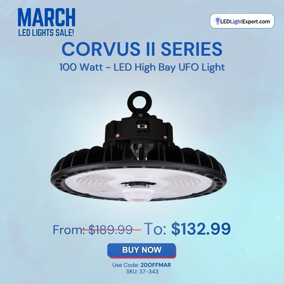 LEDLightExpert1's tweet photo. Bright savings this March! 💡
Deals on wall lights, bulbs, grow lights, solar, stadium lighting &amp; more.
🎟 Code: 30OFFMAR
📅 Valid March 2026
⚠️ Limited quantities

👉 https://t.co/S9FRbtGajr
#MarchDeals #LEDSale #LightingSavings #EnergyEfficient #LEDLighting #LightingUpgrade https://t.co/7dKbeODL1Q