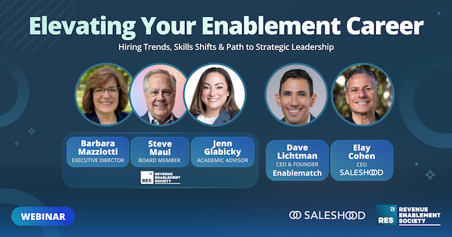 elaycohen's tweet photo. Only ~20,000 people globally have “sales enablement” in their LinkedIn title.

But the real enablement workforce is 200,000+ across RevOps, sales training, GTM programs, and customer success.

The role is evolving fast.

We’re discussing it in “Elevating Your Enablement Career." https://t.co/GQ07TGaobA