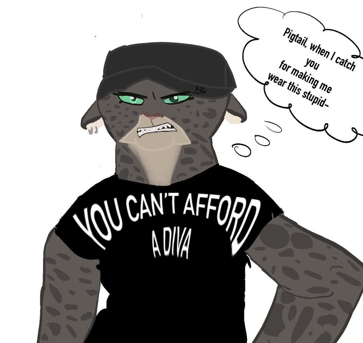 ItzJStarGaming's tweet image. She’s done! #thebadguys #thebadguys2 #kittykat #art #fanart