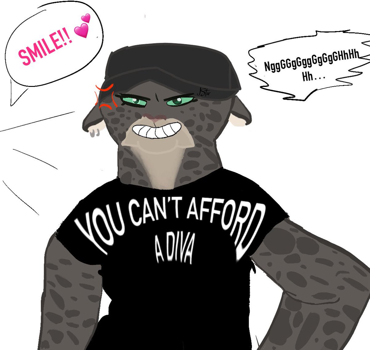 ItzJStarGaming's tweet image. She’s done! #thebadguys #thebadguys2 #kittykat #art #fanart