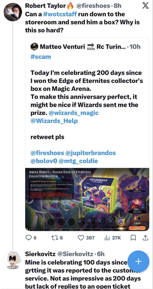 thefuryone987's tweet photo. Its been many months and still nothing about EOE boxes.. Solved cases are only randomly closed without any action.
Saw posts about equivalent cash payment and even ok for that

Also got another regular box pending..

Please help, tagging as i saw your previous posts attached https://t.co/KeLrT51csO