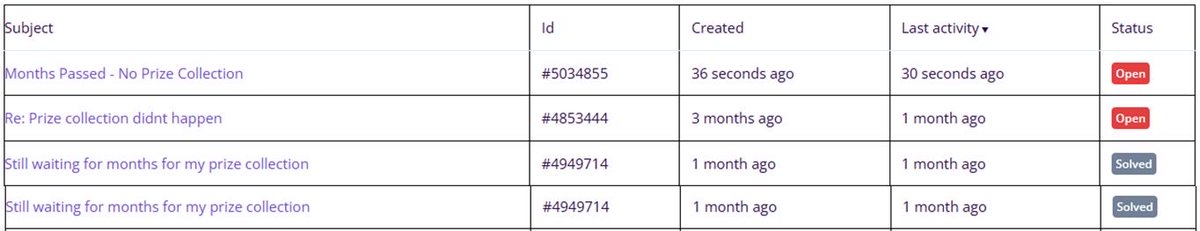 thefuryone987's tweet photo. Its been many months and still nothing about EOE boxes.. Solved cases are only randomly closed without any action.
Saw posts about equivalent cash payment and even ok for that

Also got another regular box pending..

Please help, tagging as i saw your previous posts attached https://t.co/KeLrT51csO