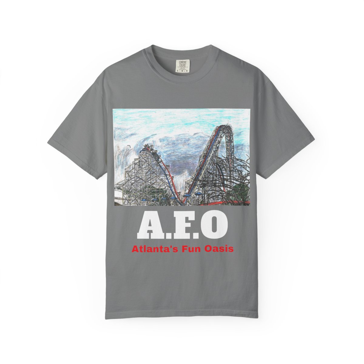 CallenHuey's tweet image. Hey, roller coaster fans!!!  My sketch of ArieForce One at @FunSpotAtlanta is now available as a comfort tee.

Shop here:  callenspanoramas.etsy.com/listing/446937…
#ArieForceOne #rollercoasters #FunSpotAtlanta #AtlantaGA #RockyMountainConstruction #rollercoastertee #rollercoasterart @ElToroRyan